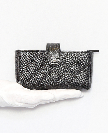 Chanel Phone Case/Mini Clutch, &pound;355, Accessories, Black, Leather, Front view